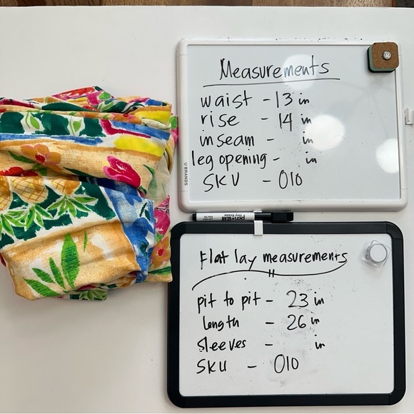 Vintage Hilo Hattie 2-Pc Top Blouse Short Womens Medium Vibrant Floral Hawaiian - Picture 16 of 16